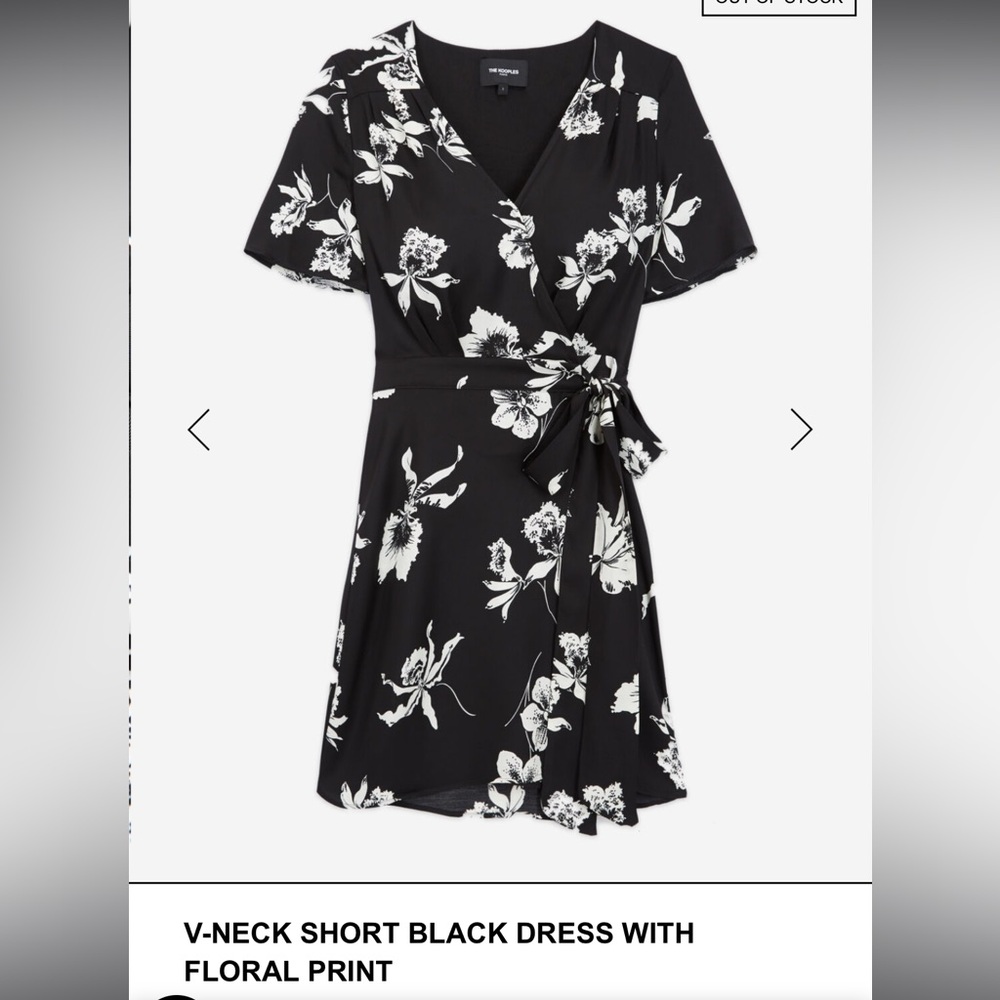 The Kooples Orchid Scarf Wrap Dress Floral Size 0 NWT